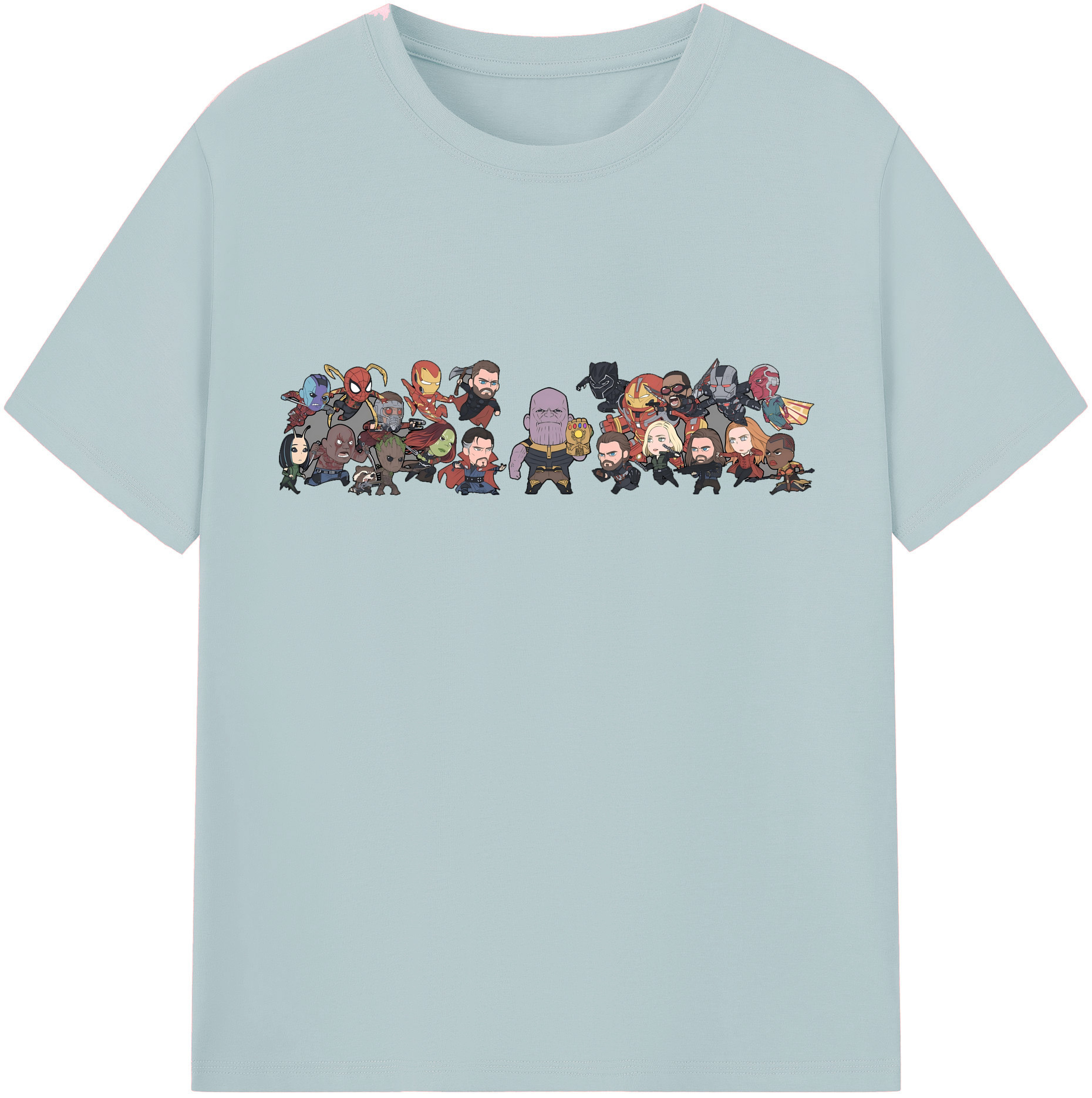 （画像用） アベンジャーズ The Avengers 綿100％半袖Tシャツ（フロントプリント）